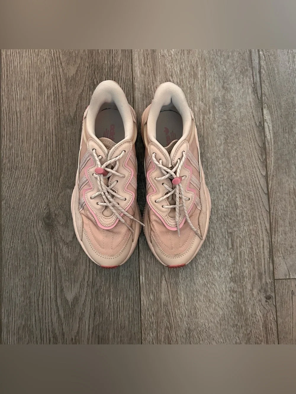 Adidas Ozweego 'Wonder Taupe Pink Strata' Shoes Size 6.5